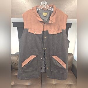 Boulder Creek by KingSize Men's Big & Tall Multi-Pocket Vest. 